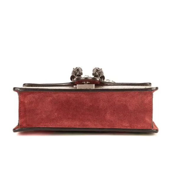 Gucci Blooms Dionysus Beige Burgundy Supreme Canvas Shoulder Bag - Picture 6 of 10